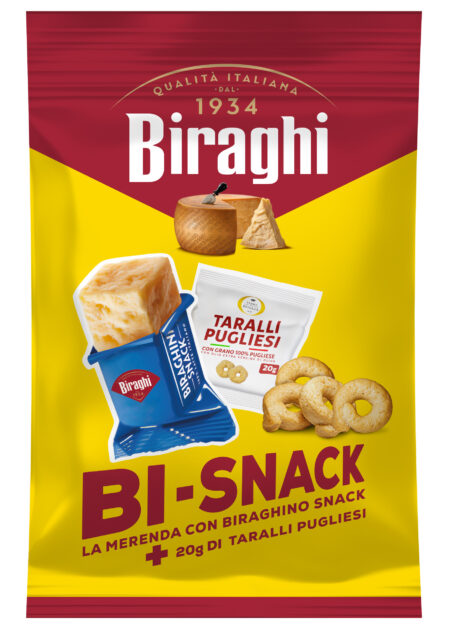 Raspini ti regala BI-SNACK. La merenda con Biraghino Snack + 20 g di taralli pugliesi